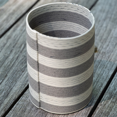 Cylindrical Vase, Grey Stripe